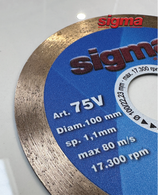 Sigma 75V 100mm Glass Diamond Blade