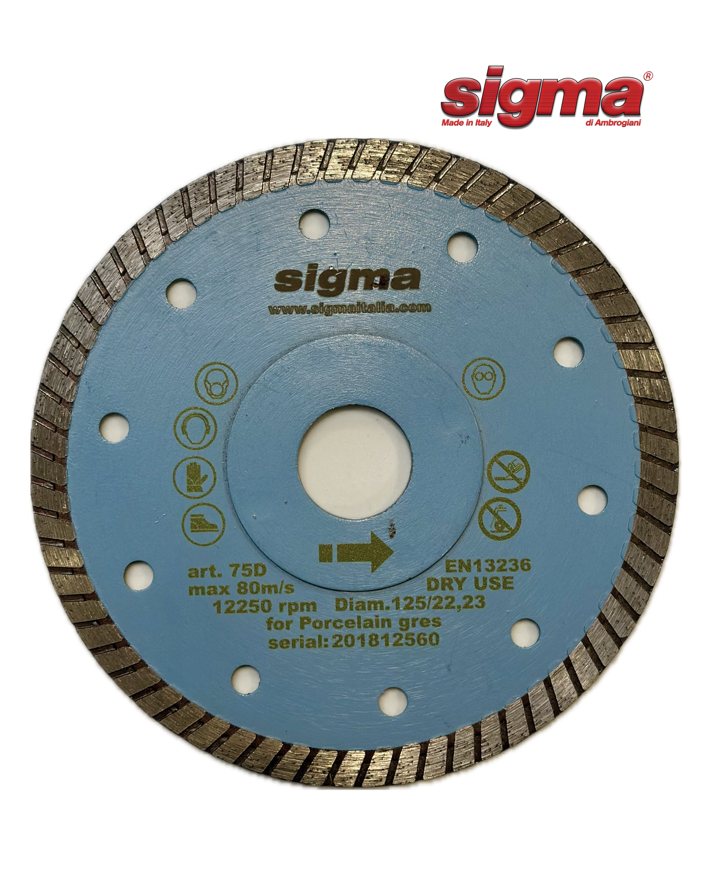 Sigma 75D 125mm Diamond Blade