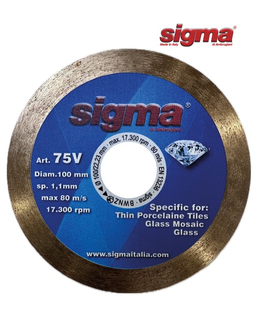 Sigma 75V 100mm Glass Diamond Blade