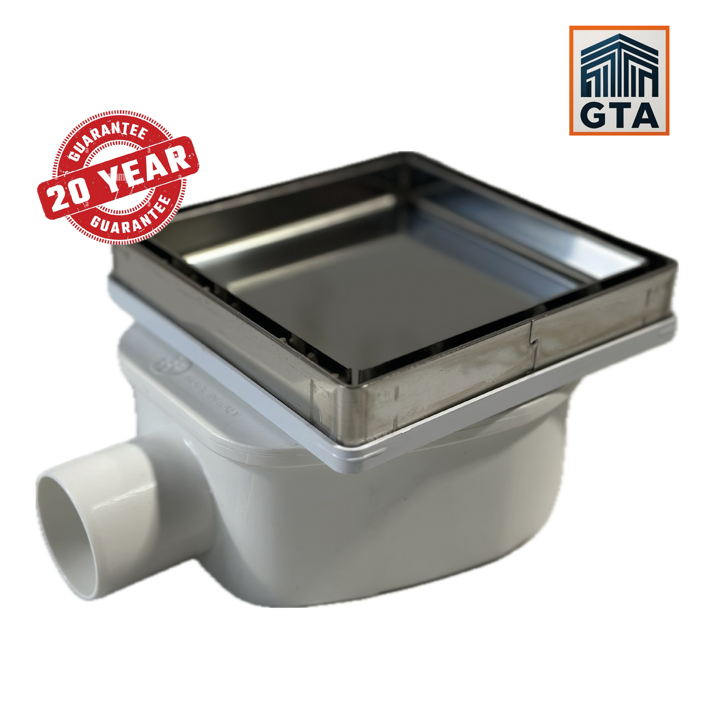 Stainless Steel Adjustable Drain With Tile Tray